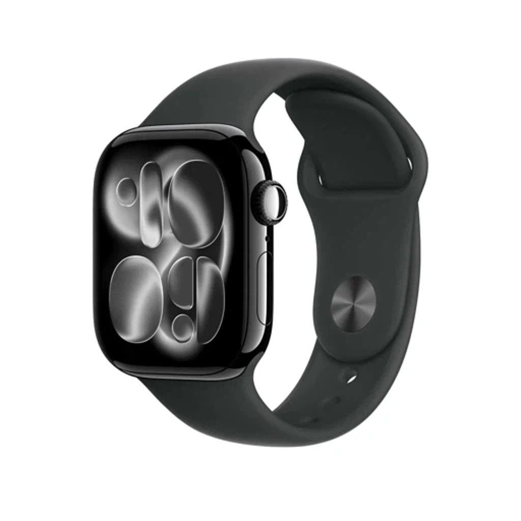 Умные часы Apple Watch Series 11 GPS 42mm Jet Black Aluminum Case with Black Sport Band - M/L (MEQX4)